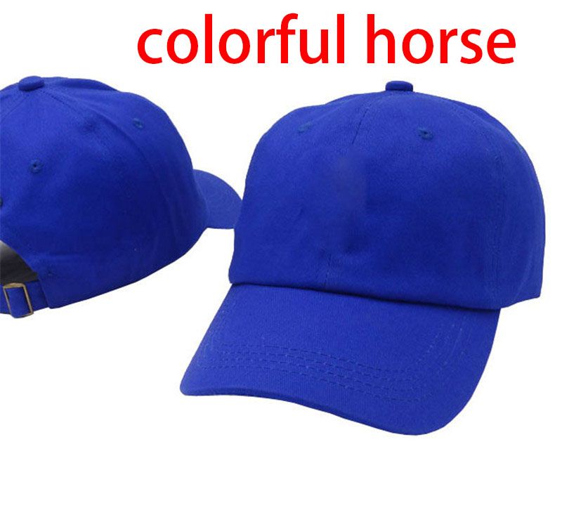 Blu con cavallo colorato