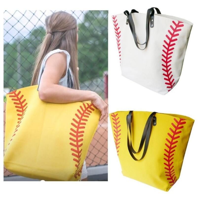 canvas baseball bolsa