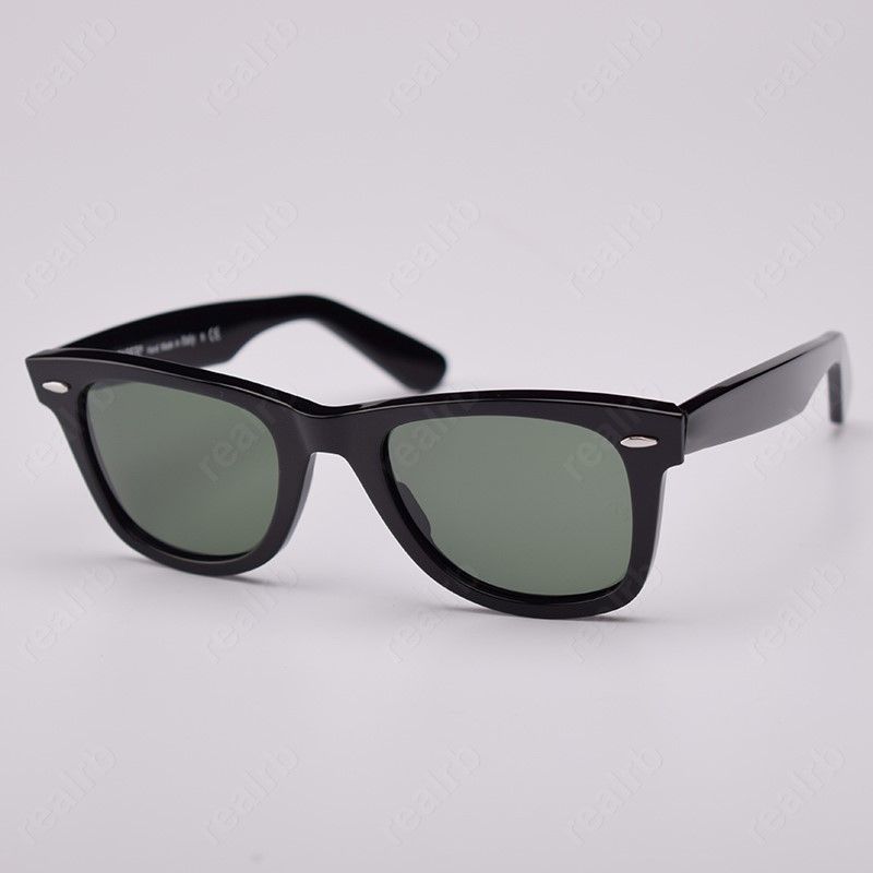 black frame-deep green lenses