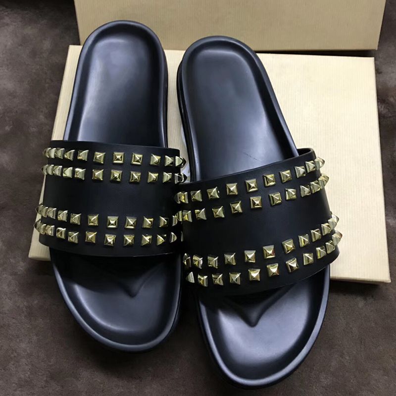 Men Designer Slippers Luxury Slides Flip Flops Red Bottom Sandals ...