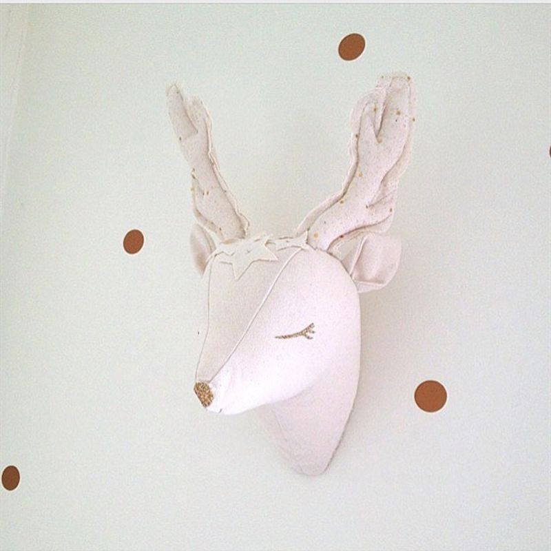 2021 Handmade 3d Animal Head Wall Decorations Kids Baby Room Decor Nordic Stuffed Unicorn Deer Wall Hanging Mount Toys For Children From Babyclothes168 28 84 Dhgate Com