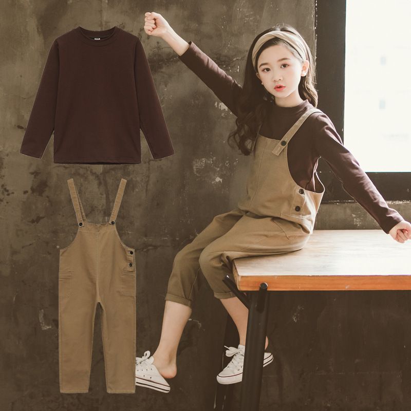 Best Quality Clothing Sets Keelorn Teenagers Girls Autumn Casual Outfits  2021 Fashion Solid Suspenders Suits Kids Girl At Cheap Price, Online  Clothing Sets | DHgate.Com