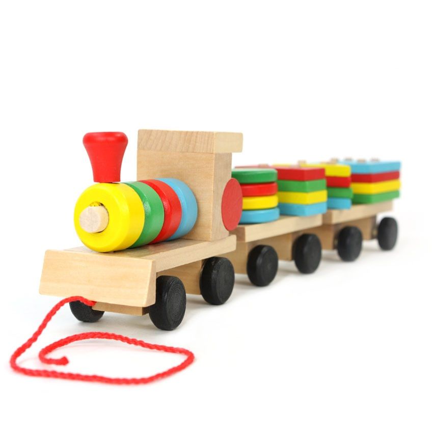 baby wooden train set
