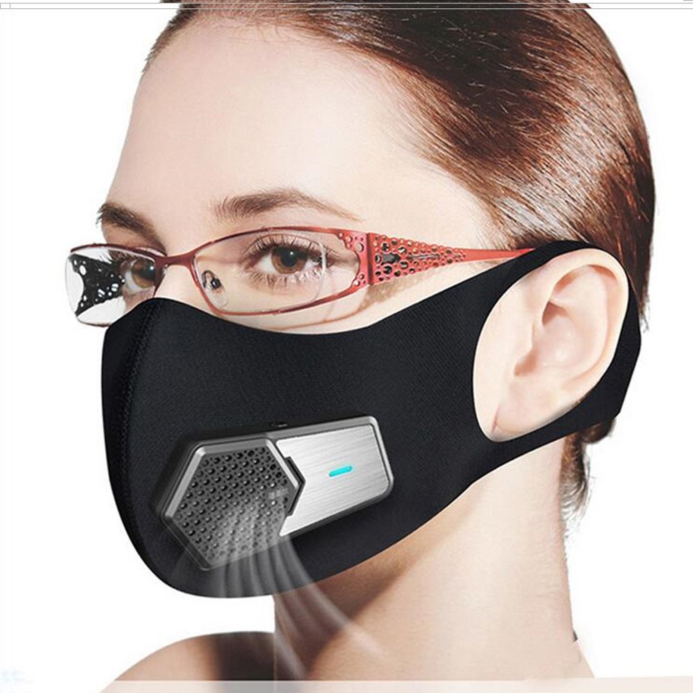 New Smart Electric Fan Masks PM2.5 Dustproof Mask Anti Pollution Pollen
