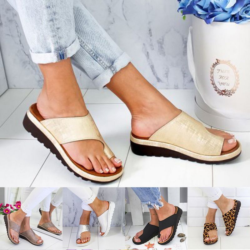 comfy toe correction sandals