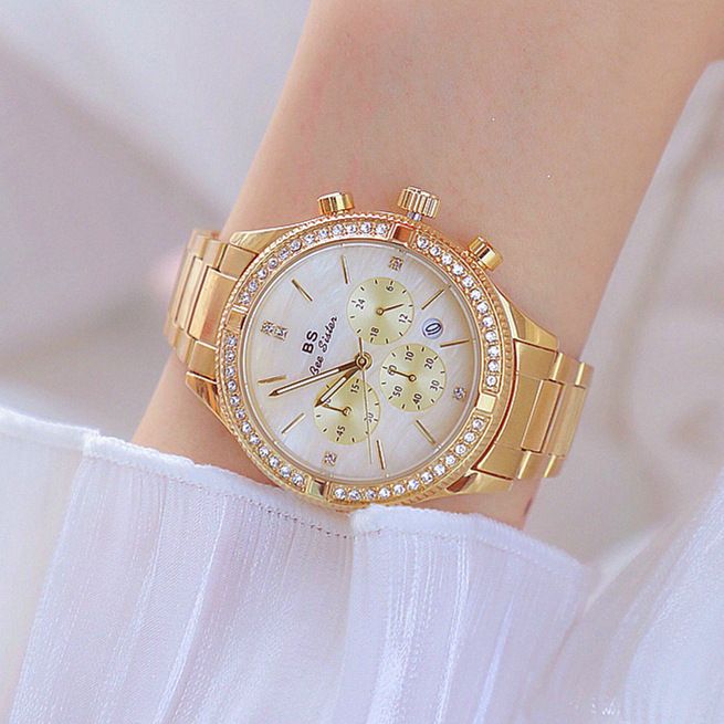 Bs Ladies Watch High End Customized Full Diamond Ladies Watch With Calendar Chain Watch B0901 Cheap Branded Watches Buy Cheap Watches Online From Sarahyj1992 19 55 Dhgate Com