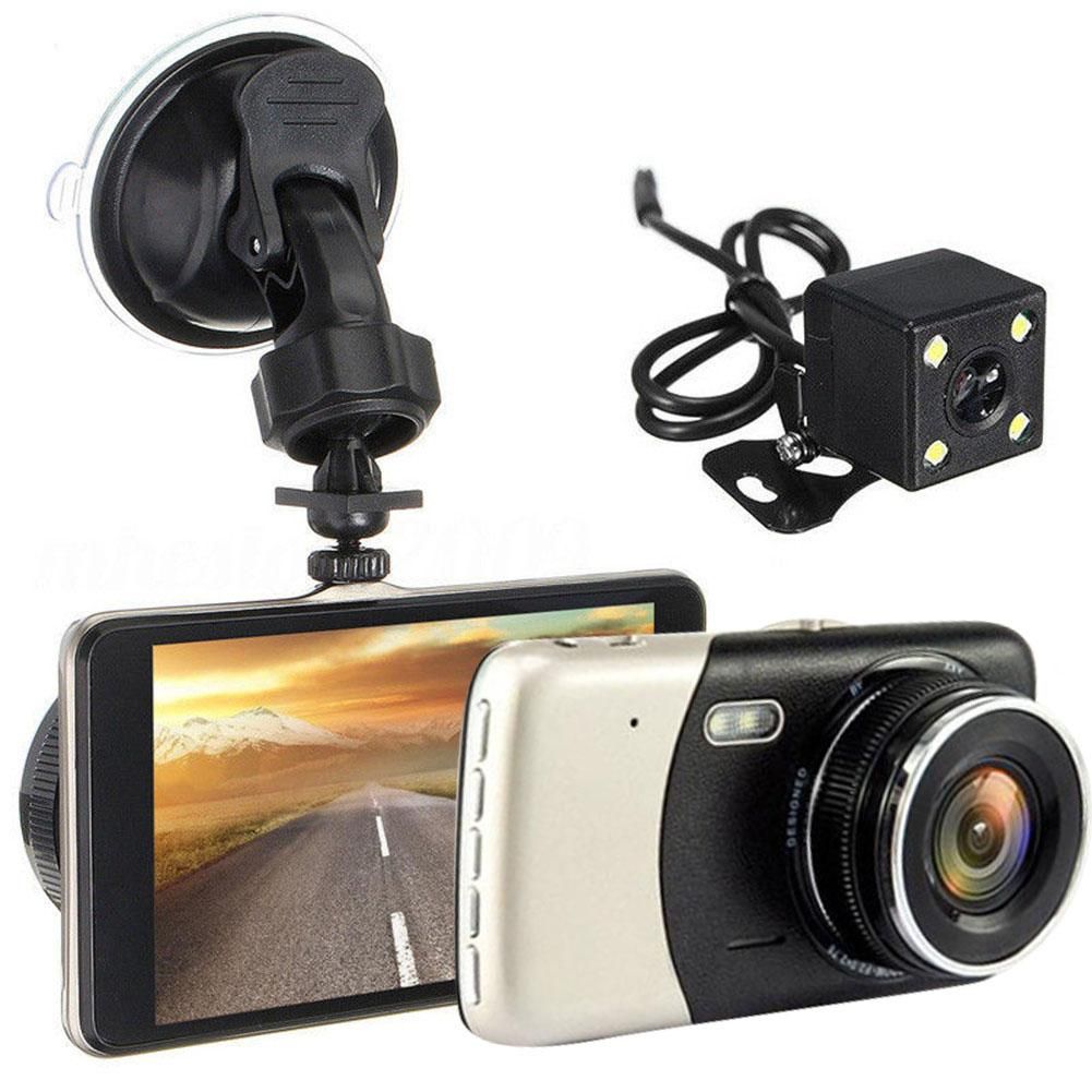 Full HD 1080P Car DVR Cameras 2 Lens 4.0 Inch Wide Angle Dash Camera