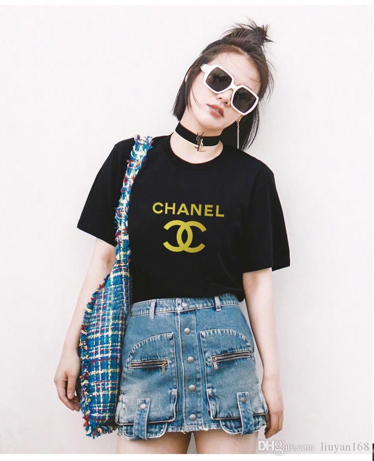 Chanel Hombres Mujeres tapas de la camiseta de París Firma multicolor Camisetas Hombre Moda ropa de Chanel Hombres Mujeres tapas de la camiseta de París Firma multicolor Camisetas Hombre Moda ropa de