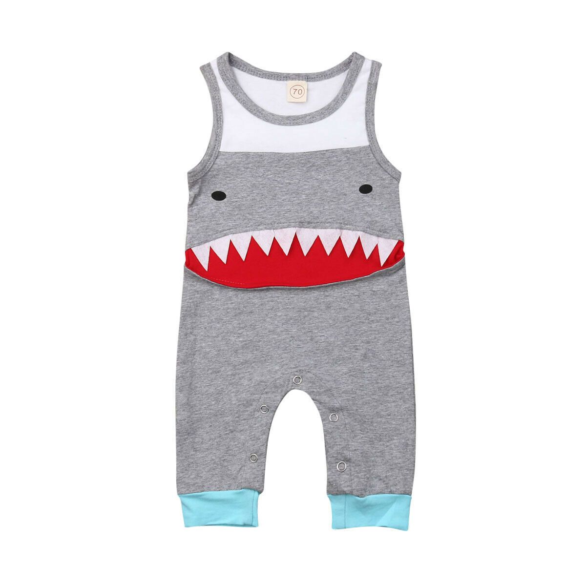 shark romper baby