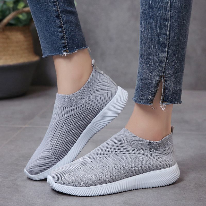 mesh platform sneakers