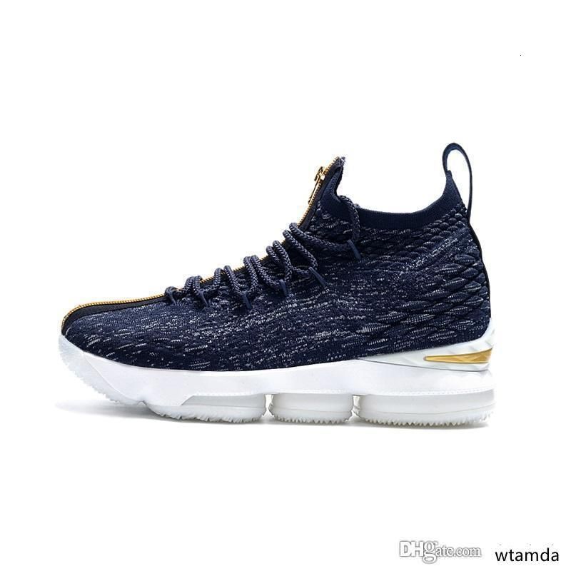 Compra Hombres Baratos Lebron 15 Diamante Zapatos De Baloncesto Del Césped  A La Venta De Flores Estilo De Vida Negro Blanco Azul De Corte Bajo Botas  De Las Zapatillas De Deporte Al