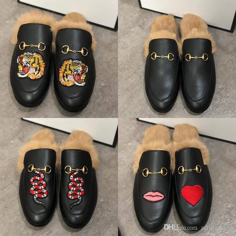 mens mule loafers with fur