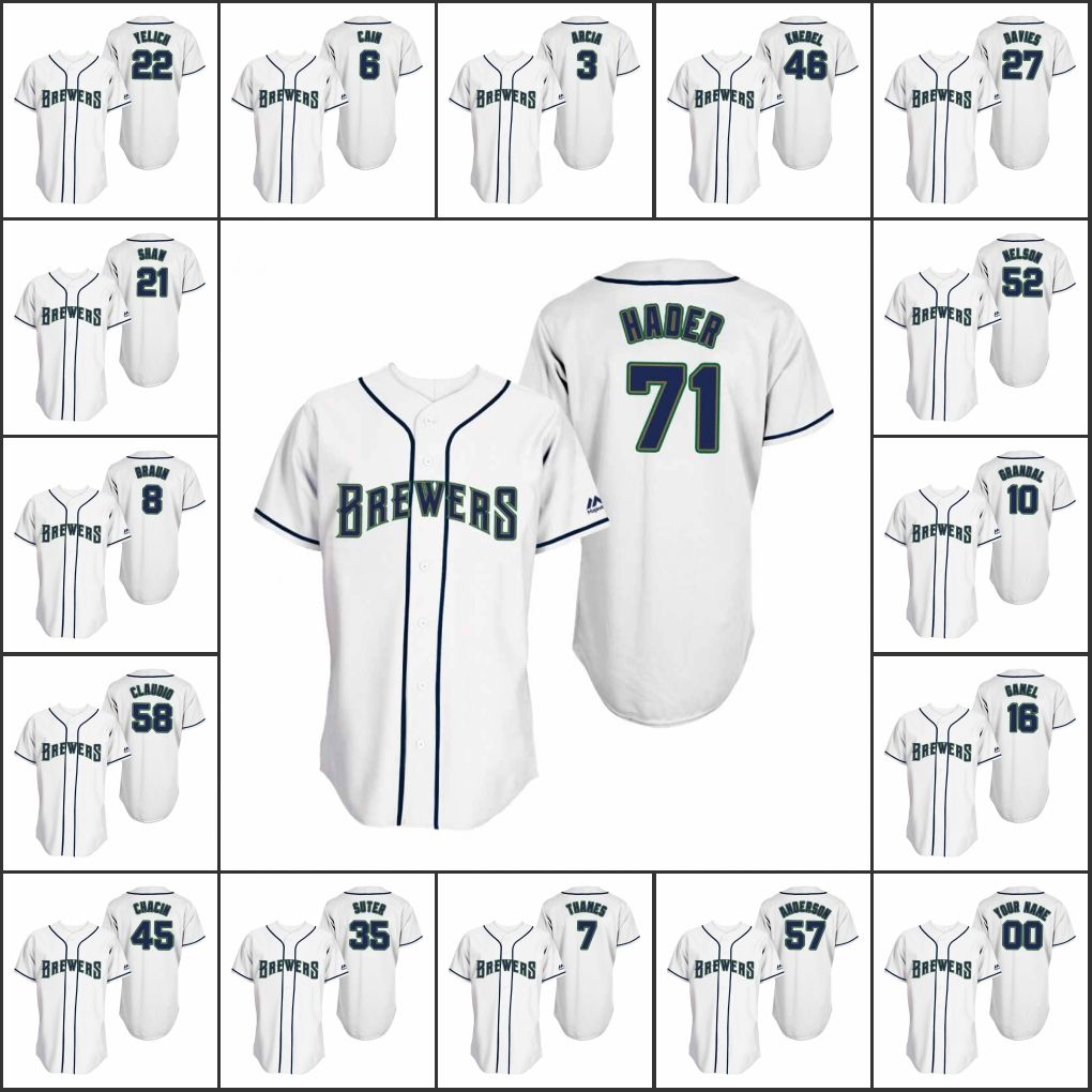 dhgate brewers jersey