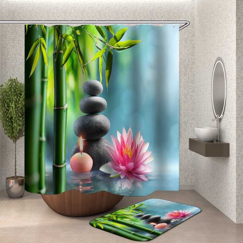 2021 Zen Shower Curtain Home Decor 3d Bath Curtains With Hooks Green Bamboos Bathroom Garden Buddha For Or Mat From Harriete 15 21 Dhgate Com 2021 Zen Shower Curtain Home Decor 3d, Zen Shower Curtain