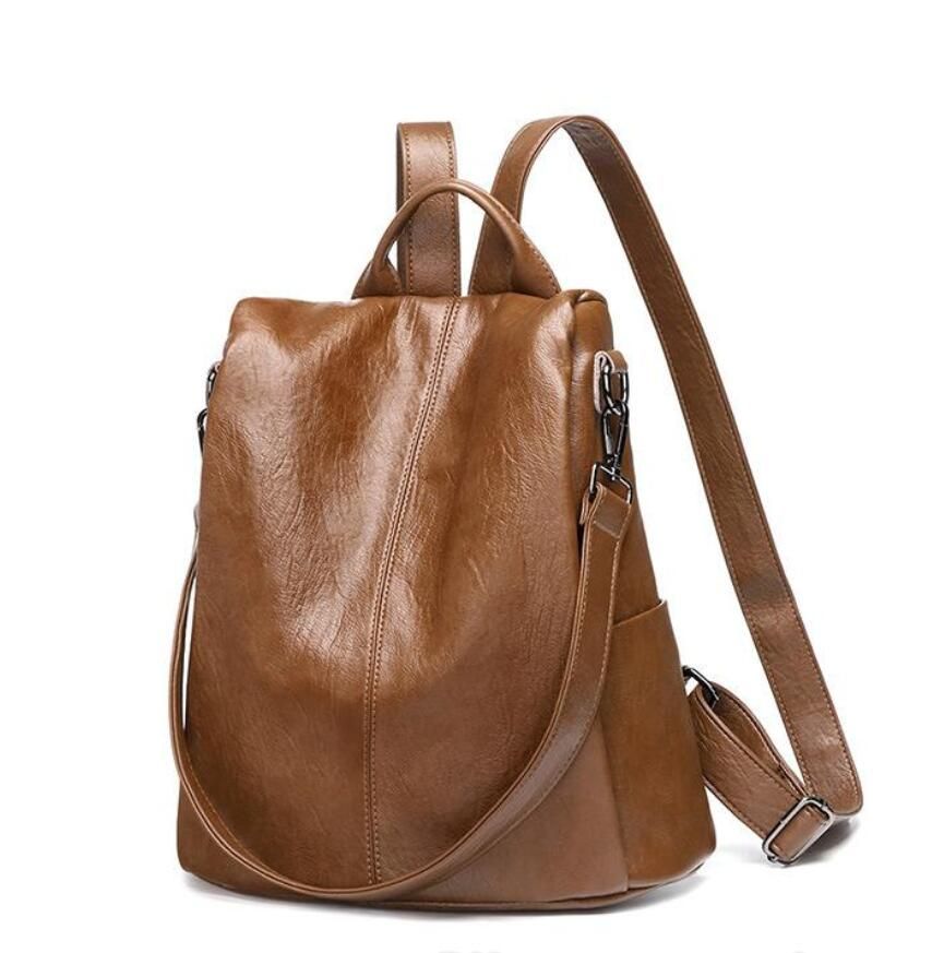 mochila piel antirrobo