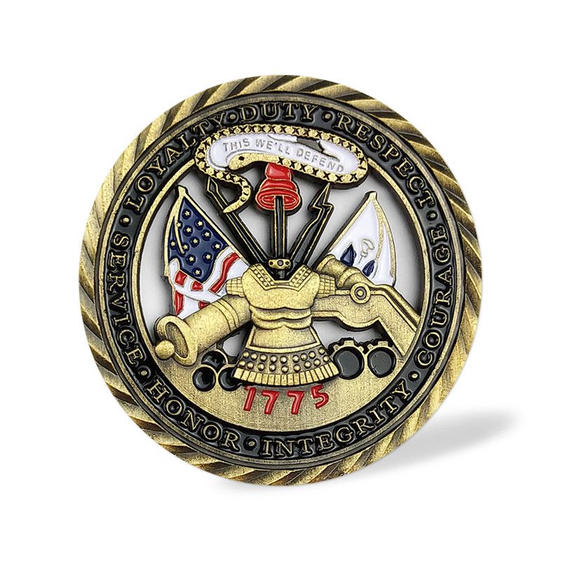 2020 u s army core values challenge coin military soldier unit