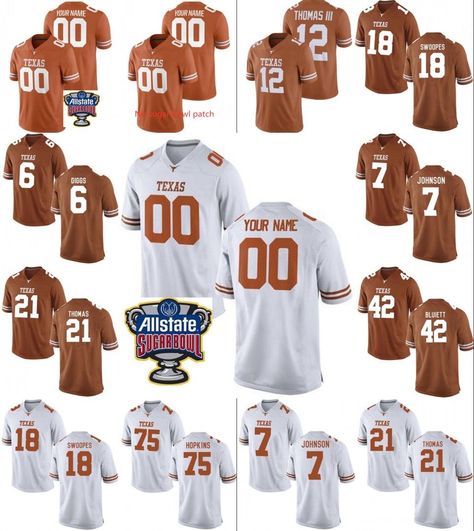 texas longhorns football jersey personalized