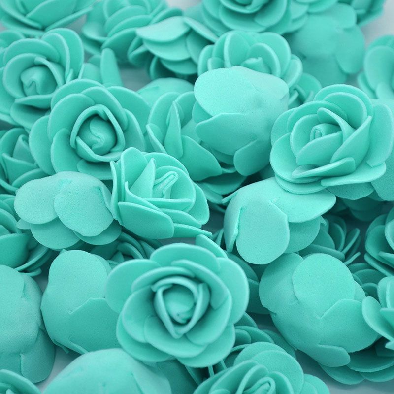 200pcs Teal Rose