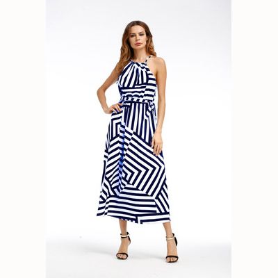geometric printed loose dress