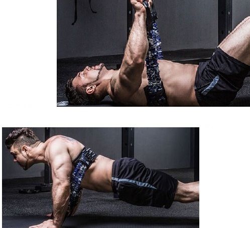 Resistance Band Bench Press Push Up Training Fitness Equipment Arm Chest Muscle