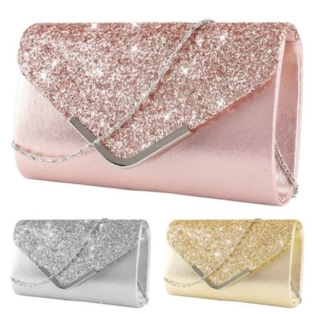 gold and silver clutch purse