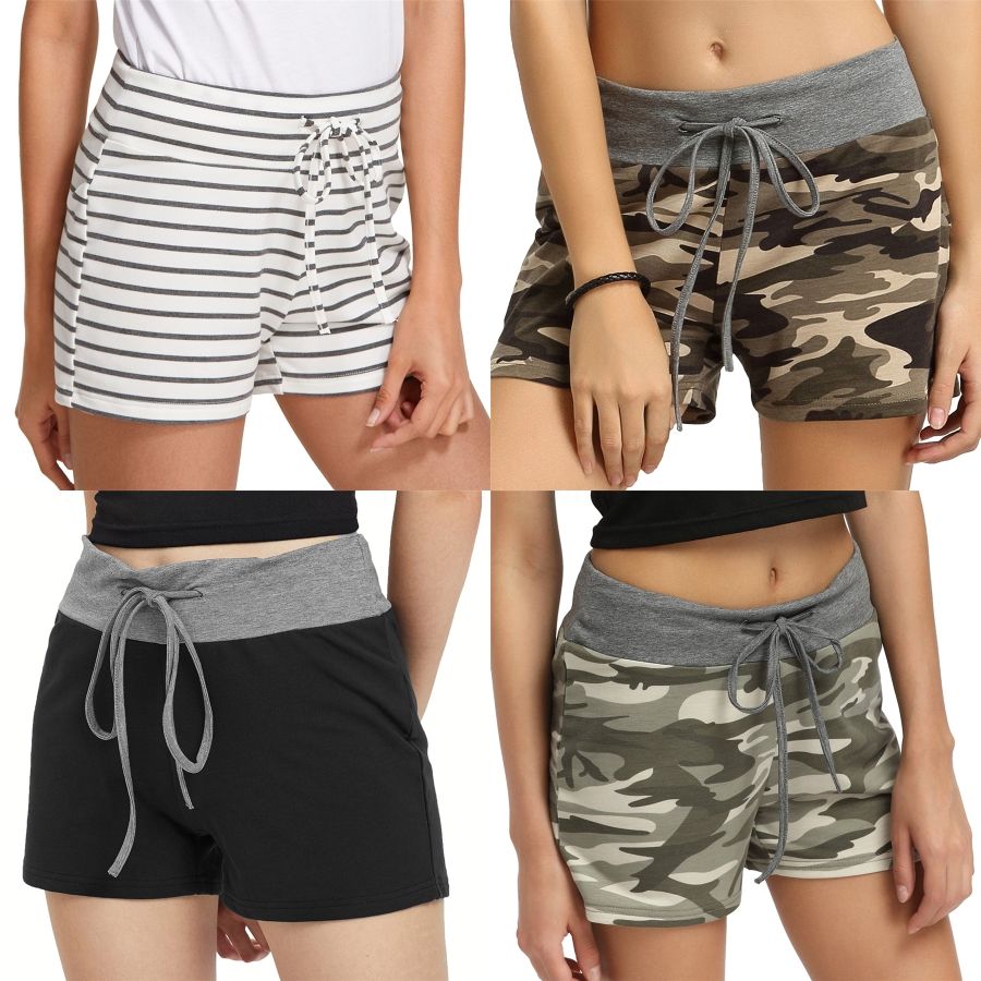 Compre Ropa Ocasional Pantalones Cortos Para Mujer De La Playa Mujeres  Delgadas De La Alta Cintura De Las Mujeres Calientes Elegantes Satén De Las  Señoras Pantalones Cortos Simples # 6151 A 10,13