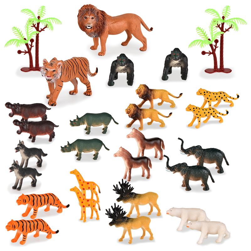 jungle animal toy set