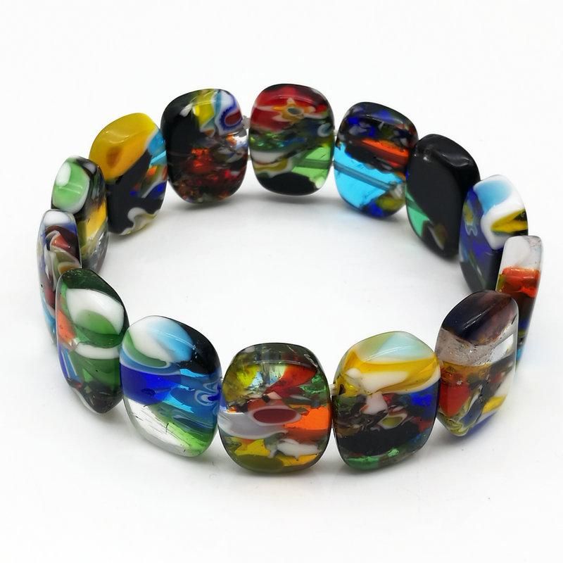 2020 Fashion Colorful Glass Bead Bracelet Bracelet DIY Accessories