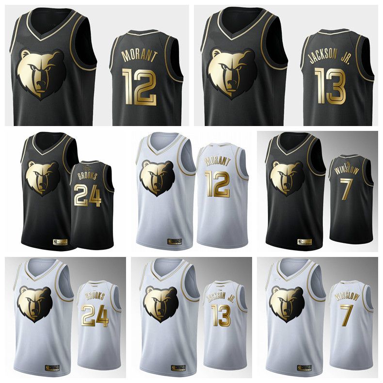 ja morant gold jersey