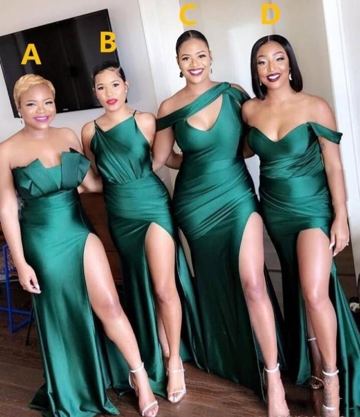 turquoise and lime green bridesmaid dresses