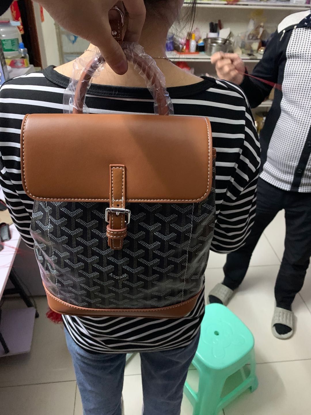 Goyard Goya Alpin Backpack Mini Flip School Bag One Shoulder