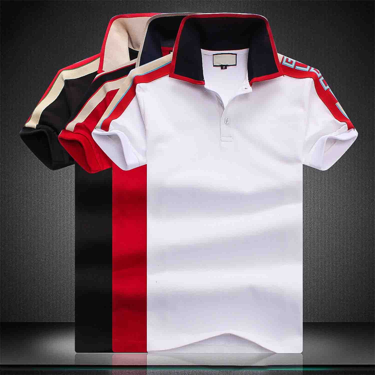 2020 Italien Herren Designer Polo Shirts Mann High Street Stickerei Garter Snakes Little Bee Printing Marken Top Qualitat Cottom Kleidung Te Black Leather Jacket Down Jacket From Hua999 20 57 Dhgate Com