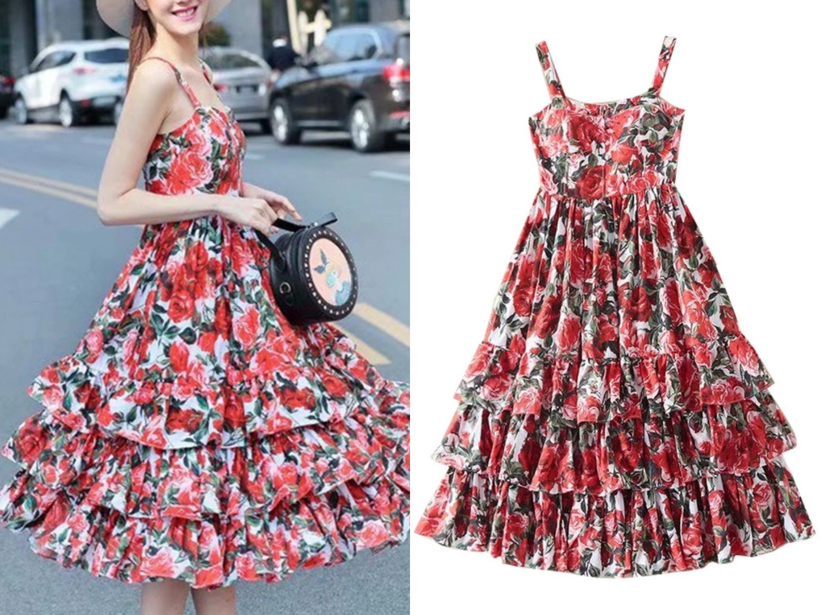 layered swing dress