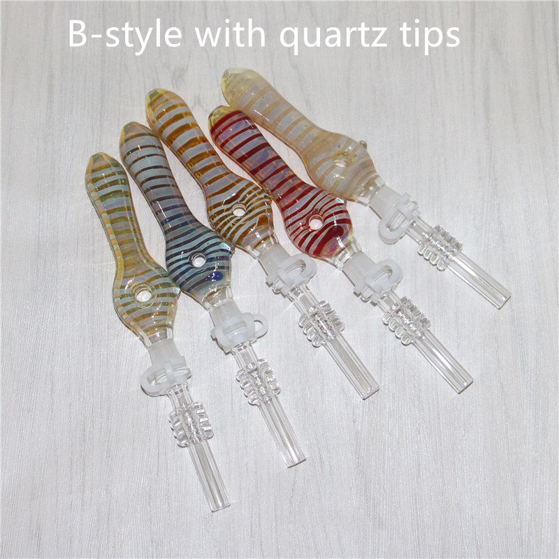 B style avec des pointes de quartz