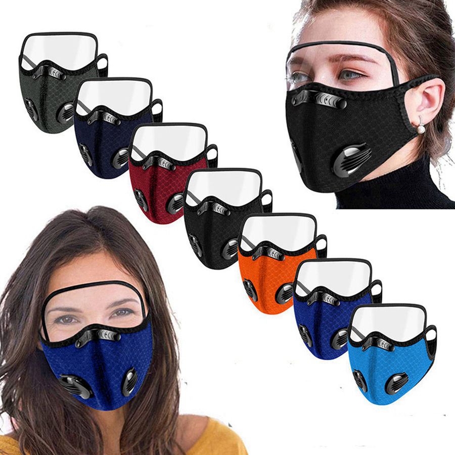 2020 2 In 1 Cycling Mask With Eye Shield Outdoor Sport Mask Reusable