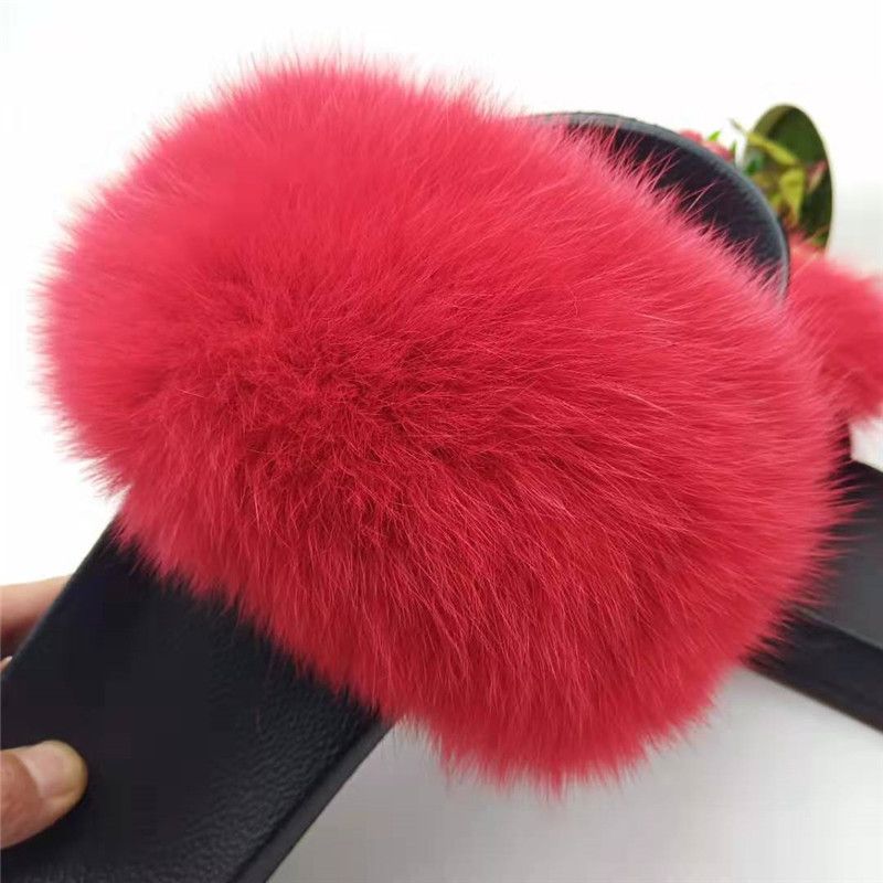 cute furry sandals