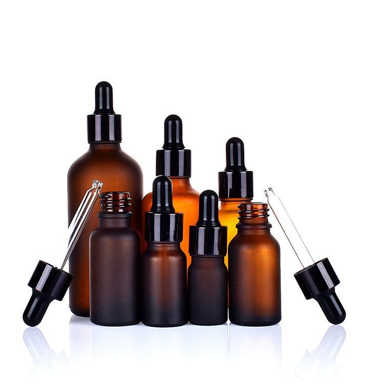 Download 15Ml Frosted Dark Amber Glass Dropper Bottle : Frosted ...