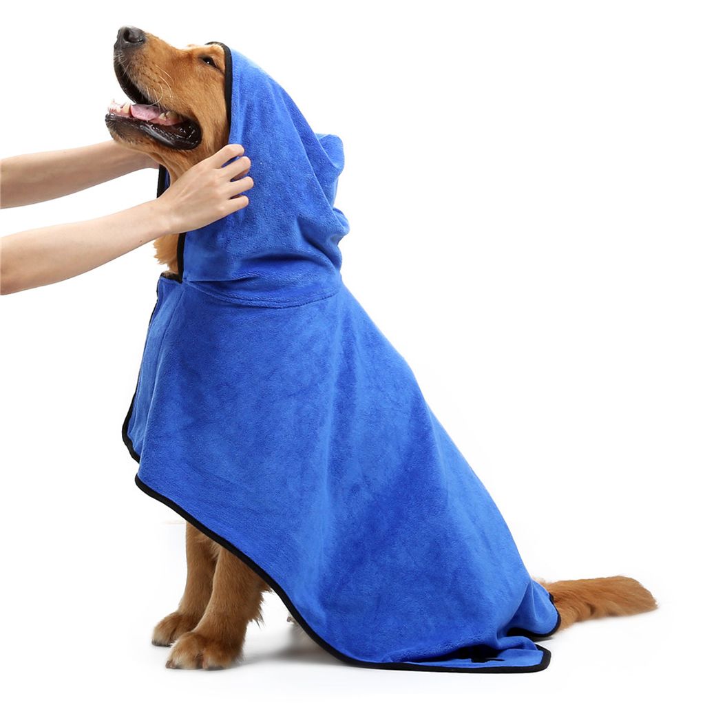 dog robe towel