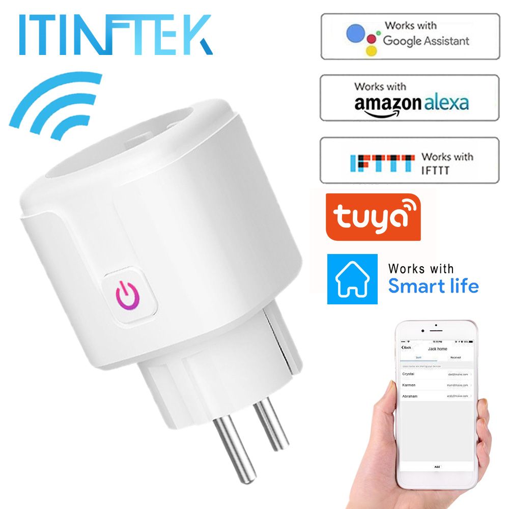 Wifi Smart Plug Eu Us Uk Adaptor Wireless Remote Voice Control Power Energy Monitor Outlet Timer Socket For Alexa Google Home From Top3chh 0 1 Dhgate Com