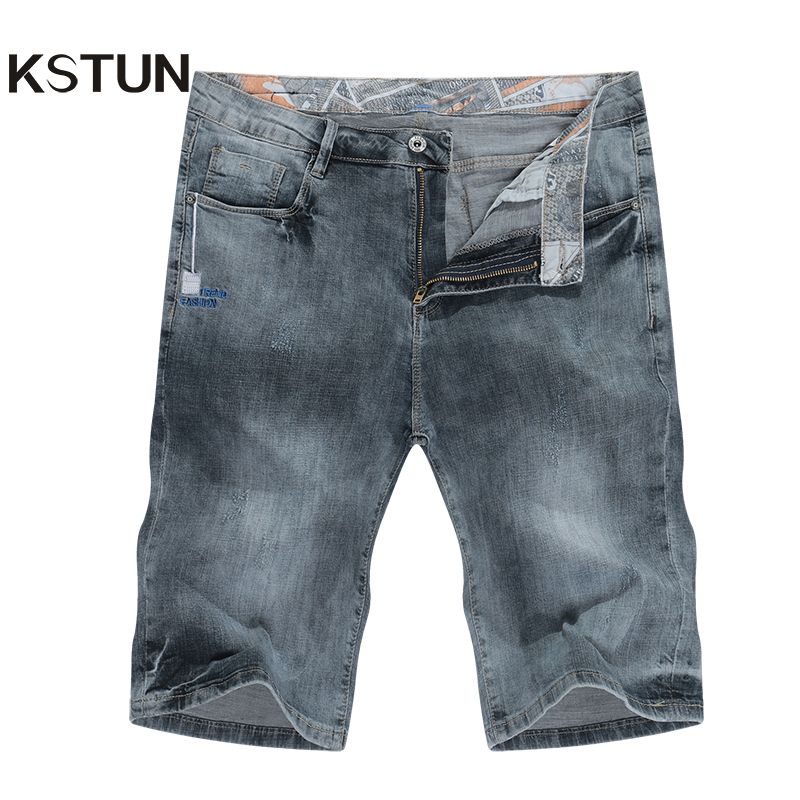 grey jean shorts mens