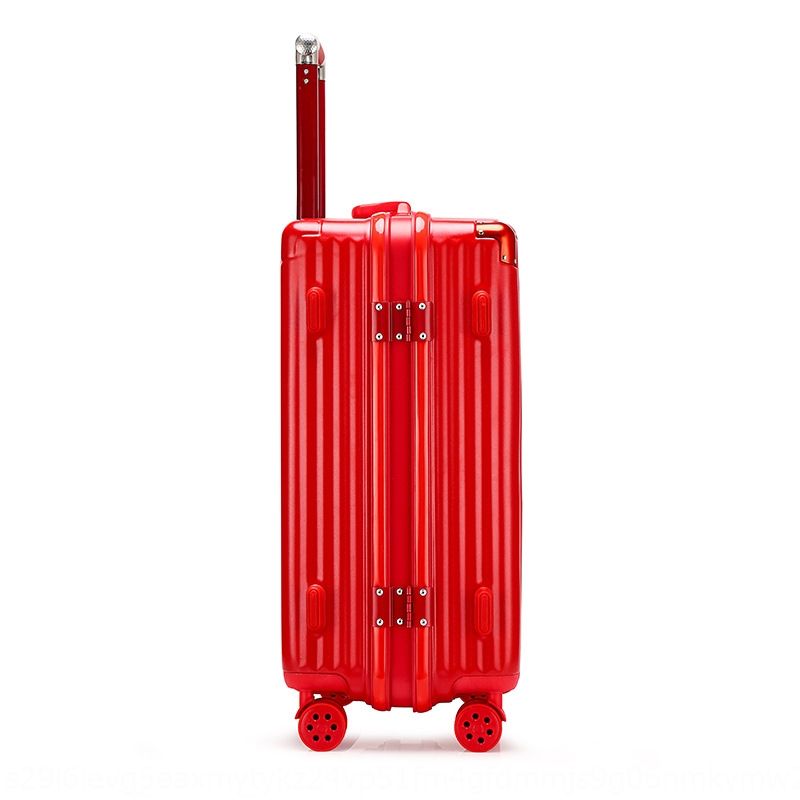 big red suitcase