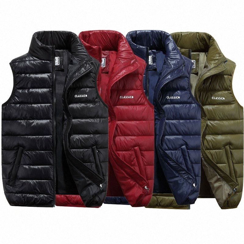 Men/'s Winter Down Quilted Vest Body Warmer Warm Sleeveless Padded Jacket Coat