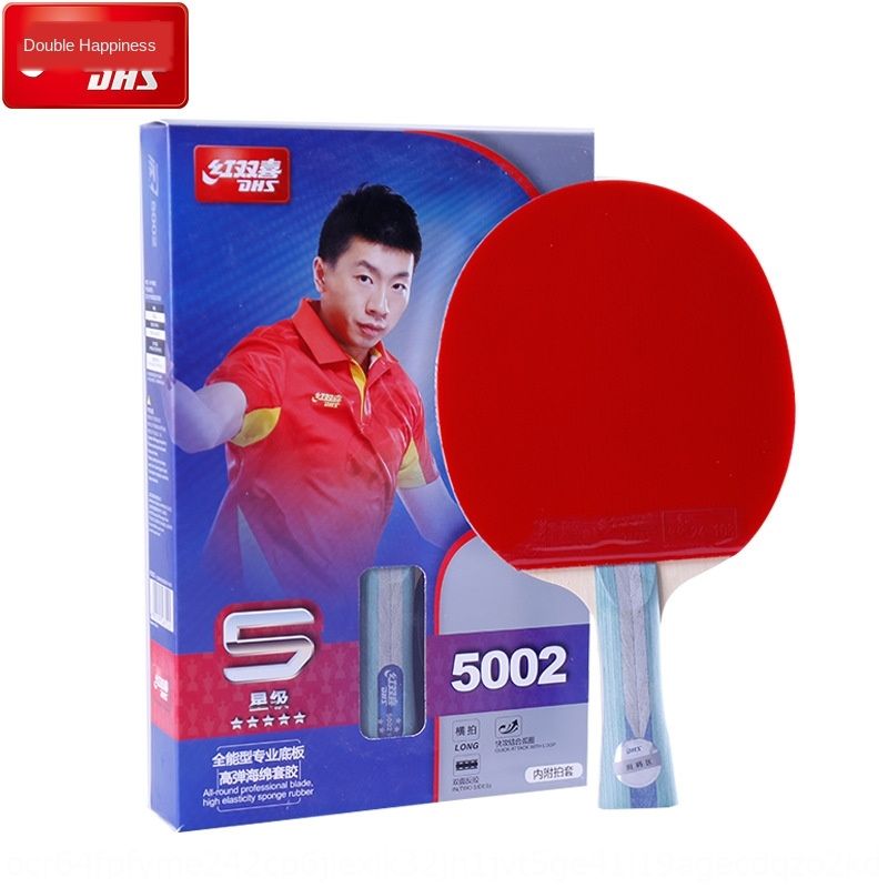 Ping Pang Paddle Table Tennis Rackets DHS 5002 Grip 5 Star Bat Long Handle