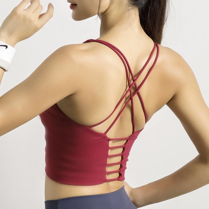 strappy workout tops