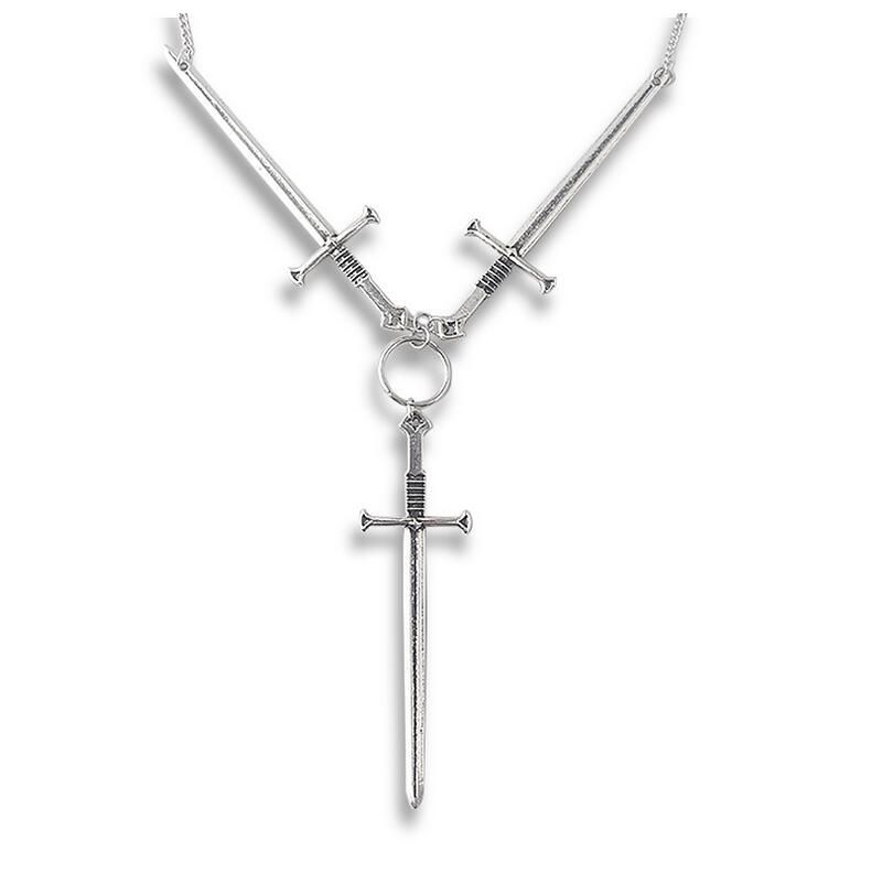 Three Of Swords Necklace Pendants 