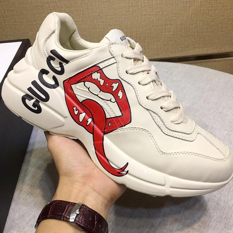 rhyton sneaker with mouth print price