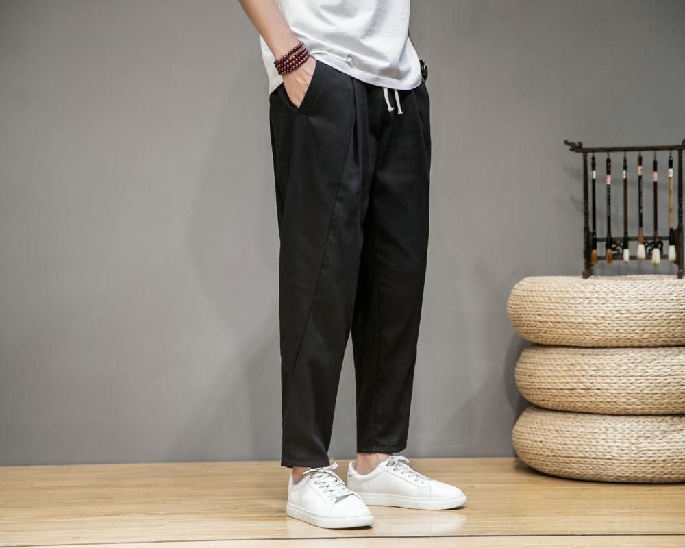 Tapered ankle pants mens