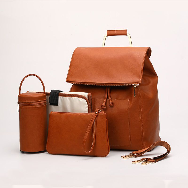 leather baby diaper bag