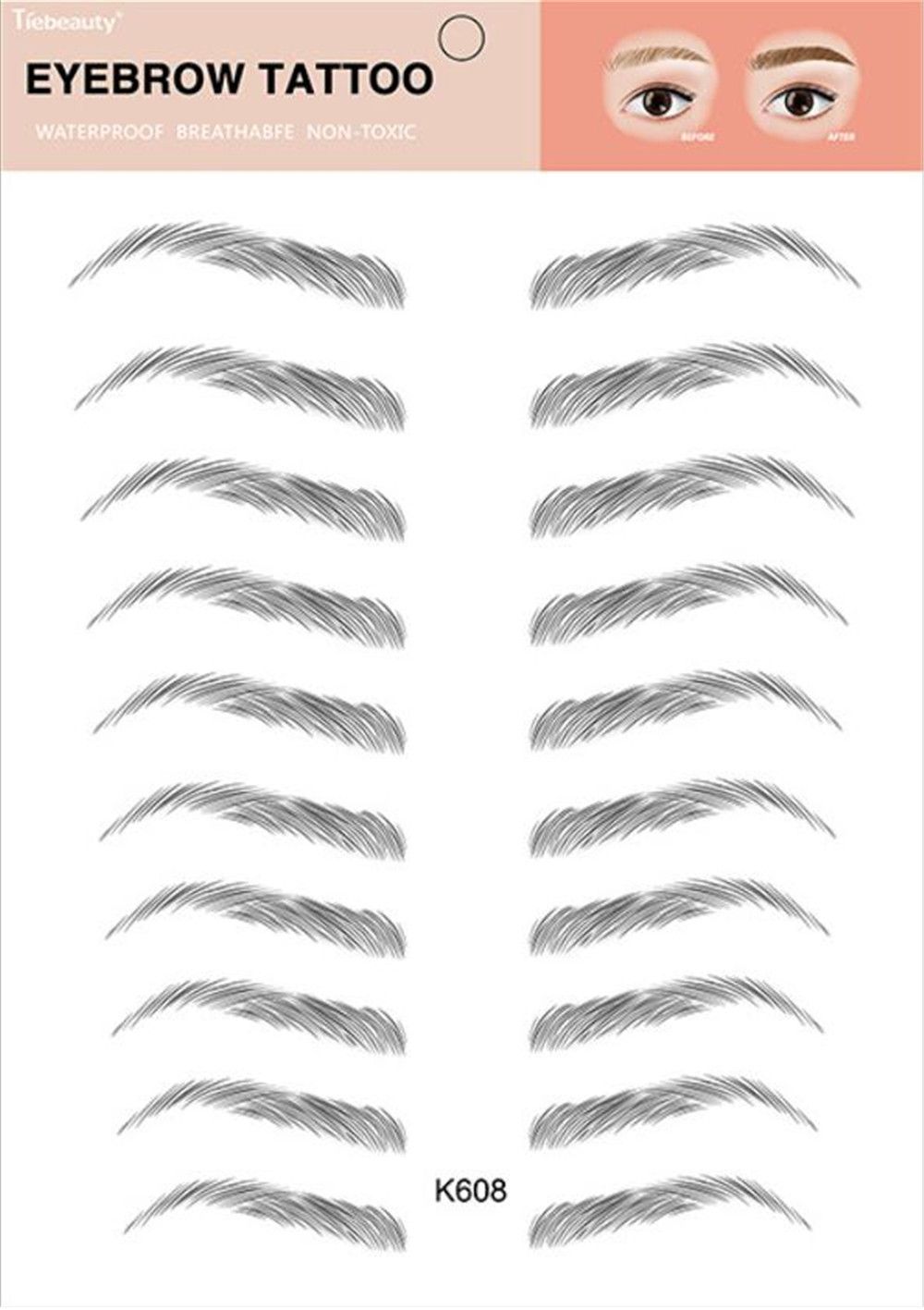 New Health Magic False Eyebrows 4D Hair Like Eyebrow Tattoo Sticker  Waterproof Lasting Makeup Water Based Eye Brow Stickers Cosmetics KD1 From  Santi, $0.35 | DHgate.Com