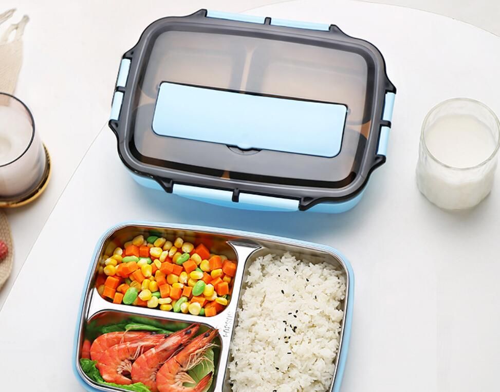 Stainless Steel Thermos Keep Warm Lunch Box For Kids And Adult Gray Bag 